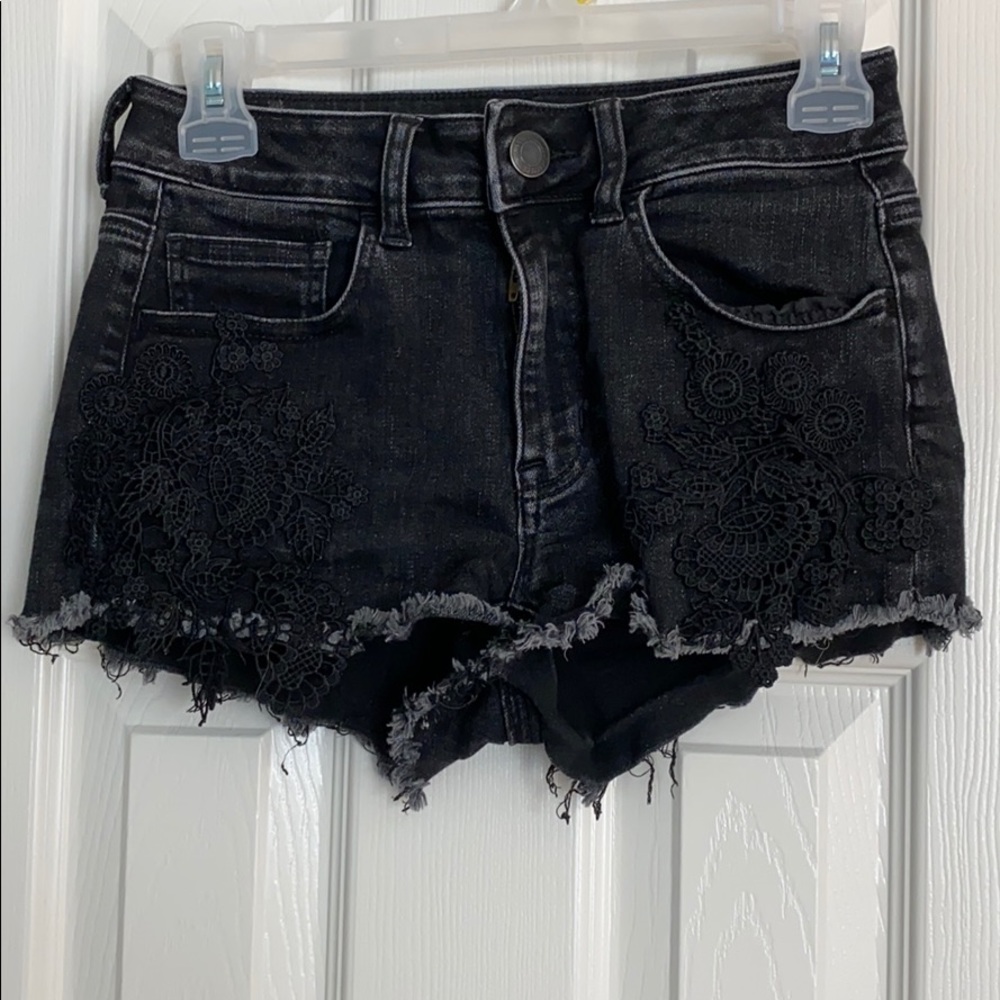 American Eagle Black Shorts